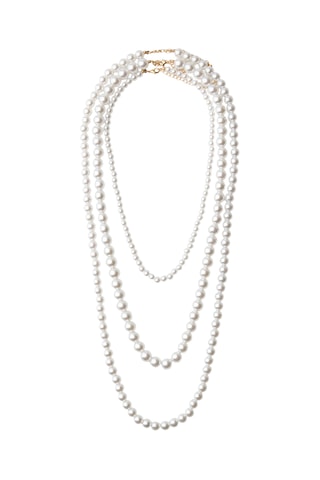 Collar - Dorado y blanco