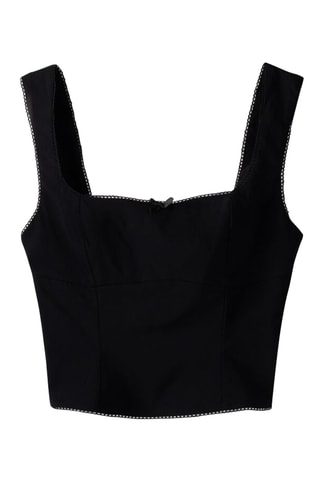 Crop top - Negro
