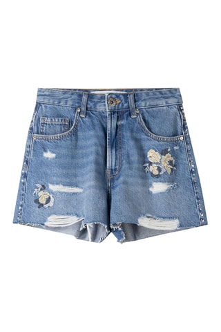 Short vaquero - Azul claro