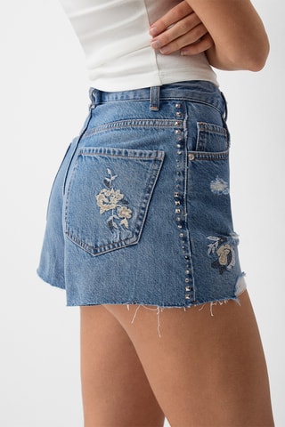 Short vaquero - Azul claro
