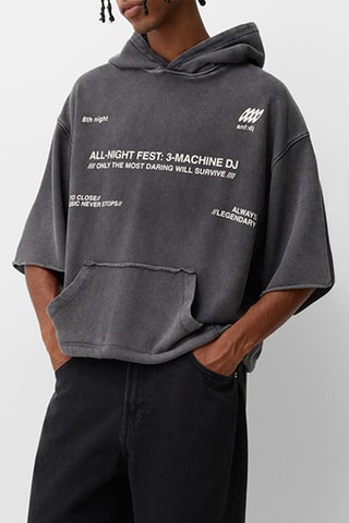 Sudadera con capucha - Gris oscuro