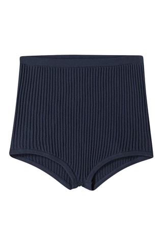 Short de tiro alto - Azul marino