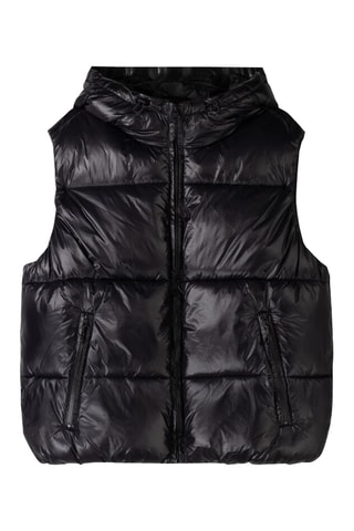 Chaleco con capucha - Negro