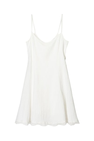 Vestido trapecio - Blanco