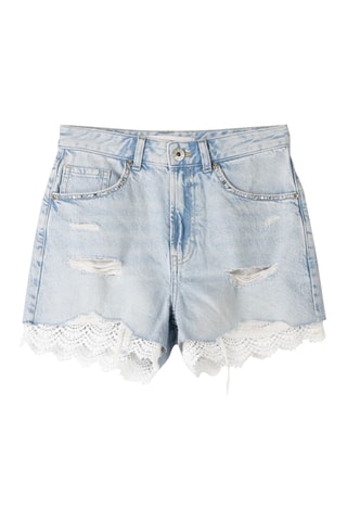 Short vaquero - Azul claro