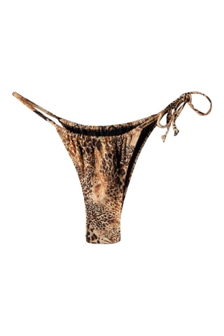 Braga de bikini - Beige y marrón oscuro