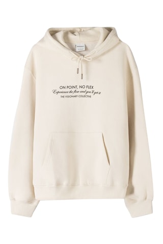 Sudadera con capucha - Beige claro