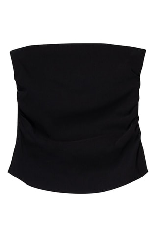 Top bustier - Negro