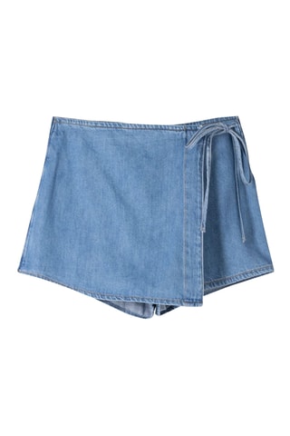 Falda pantalón vaquero - Azul