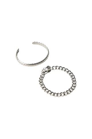 2 pulseras - Plateado