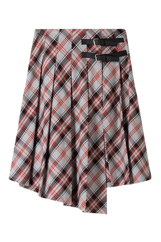 Falda plisada - Gris