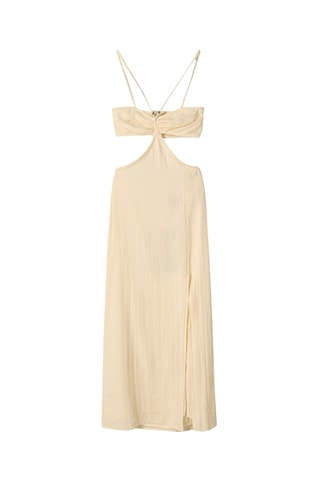 Vestido recto - Beige