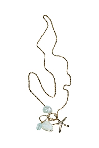 Collar - Dorado y blanco