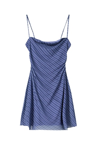 Vestido evasé - Azul