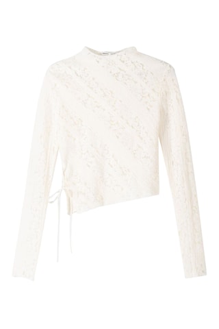 Top de encaje - Blanco