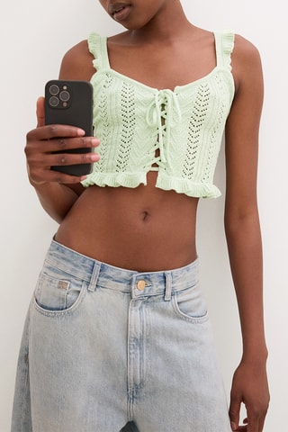 Crop top - Verde agua