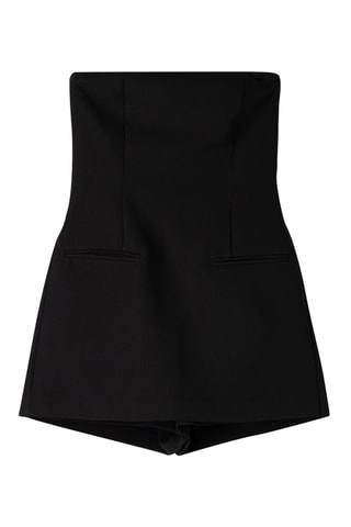 Mono bustier - Negro
