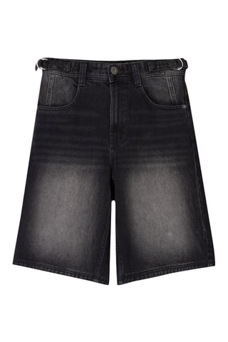 Bermudas vaqueras - Negro