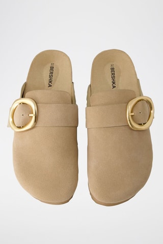 Zuecos de piel - Beige