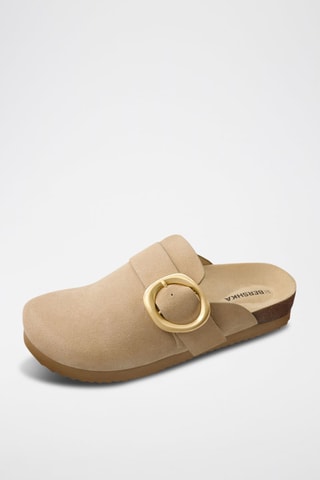 Zuecos de piel - Beige