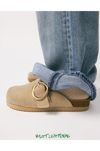 Zuecos de piel - Beige