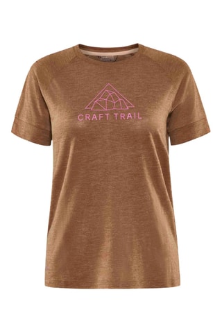 Camiseta de running ADV Trail Wool SS - Marrón