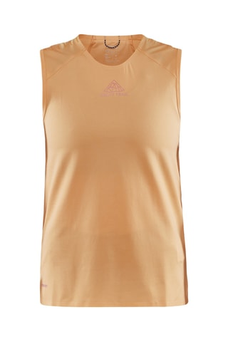 Camiseta de tirantes de running Pro Trail - Naranja claro
