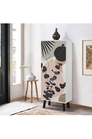 Meuble à chaussures 1 porte - 50 x 135 x 38 cm