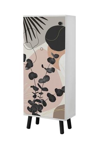 Meuble à chaussures 1 porte - 50 x 135 x 38 cm