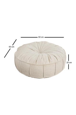 Coussin Vintage Teddy - Blanc