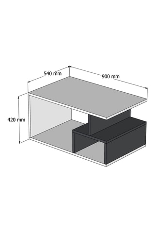 Table basse Arte 2040 - 90 x 54 x 42 cm