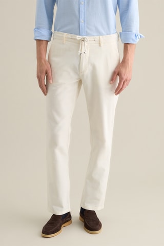 Pantalón chino de lino - Rosa