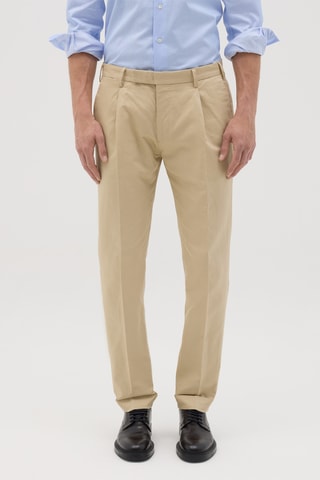 Pantalón chino de lino - Rosa
