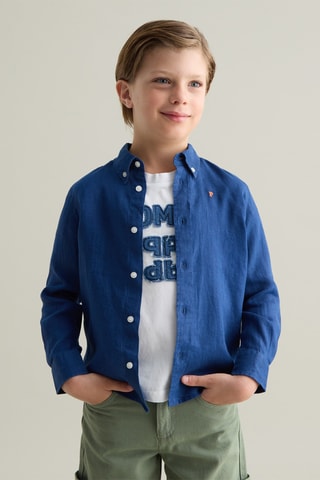 Camisa de lino - Azul