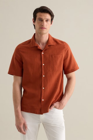 Camisa de lino - Marrón