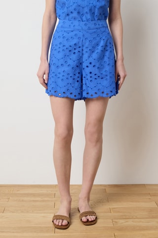 Short de tiro alto - Azul