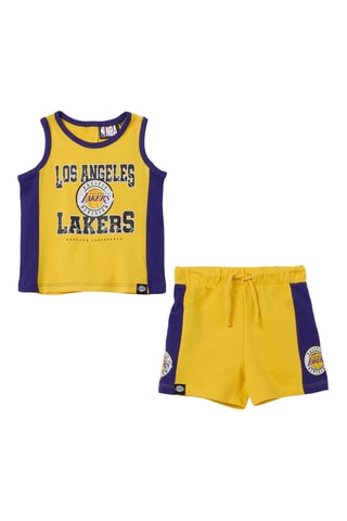 Camiseta de tirantes y short Lakers de Los Angeles - Amarillo