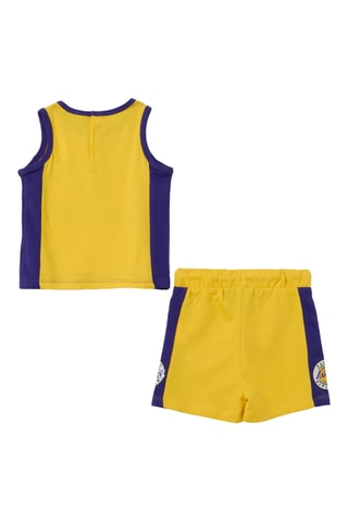 Camiseta de tirantes y short Lakers de Los Angeles - Amarillo