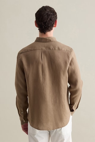 Camisa de lino - Marrón