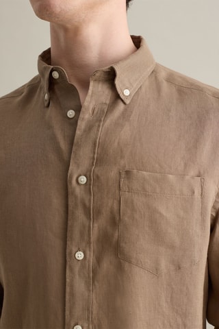 Camisa de lino - Marrón
