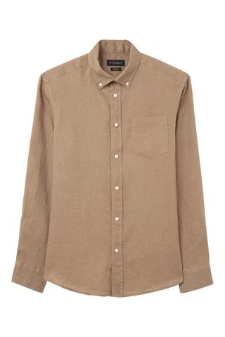 Camisa de lino - Marrón