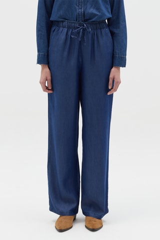 Pantalón wide leg - Azul
