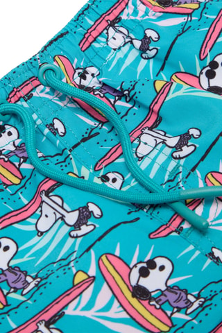 Bañador corto Snoopy - Blanco