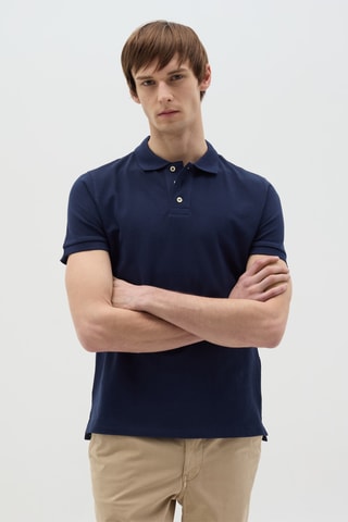 Polo slim fit - Azul