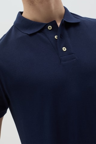 Polo slim fit - Azul