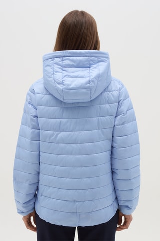 Anorak con capucha - Celeste