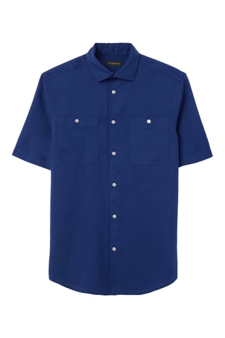 Camisa de lino - Azul