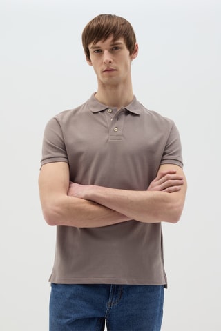 Polo slim fit - Gris