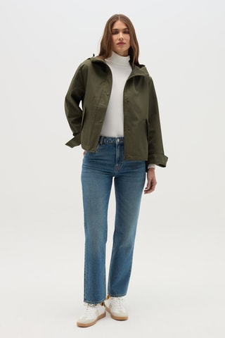 Chaqueta con capucha - Marrón