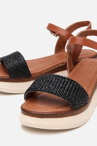 Sandalias con plataforma - Marrón